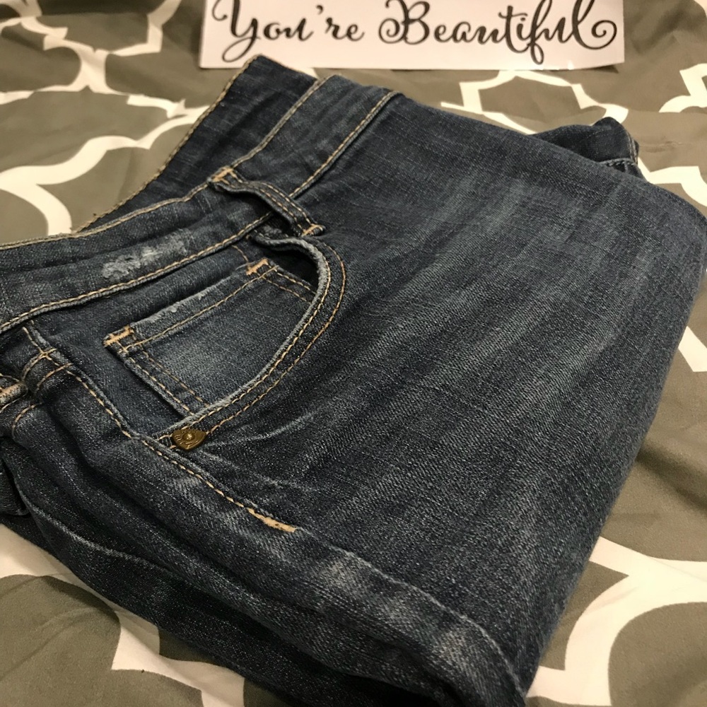 Cute Distressed 8” or 9” inseam Shorts